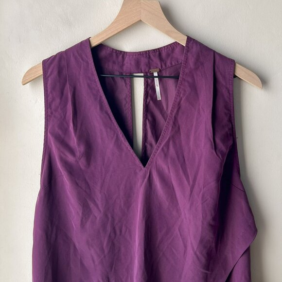 Free People Purple Simply Days V-neck Top - Picture 2 of 12